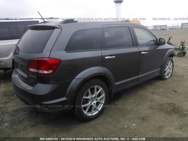 3C4PDDDGXET222430 - 2014 DODGE JOURNEY LIMITED BLACK photo 4