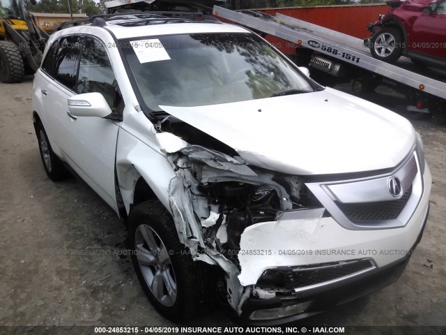 2HNYD2H63BH520715 - 2011 ACURA MDX TECHNOLOGY WHITE photo 1