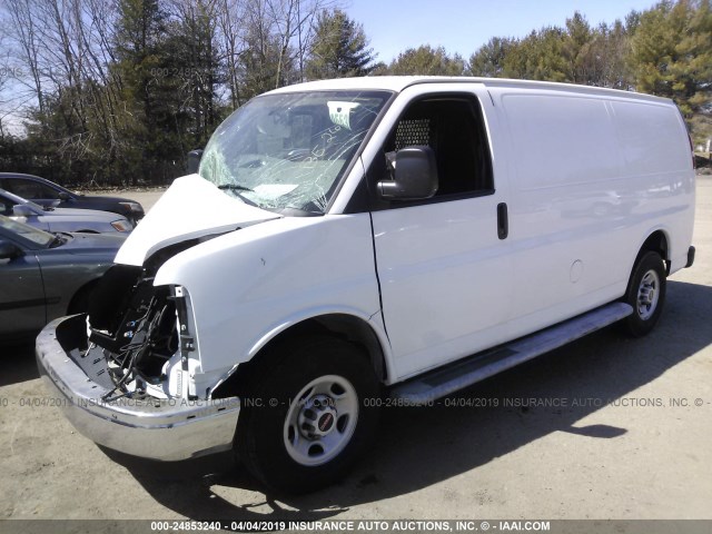 1GTW7AFG1J1906749 - 2018 GMC SAVANA G2500 WHITE photo 2