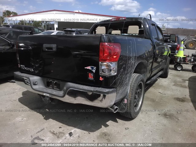 5TFRV541X7X017043 - 2007 TOYOTA TUNDRA DOUBLE CAB SR5 BLACK photo 4