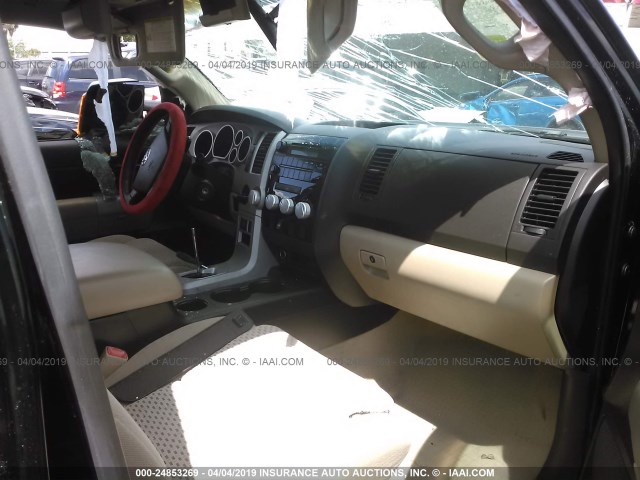 5TFRV541X7X017043 - 2007 TOYOTA TUNDRA DOUBLE CAB SR5 BLACK photo 5