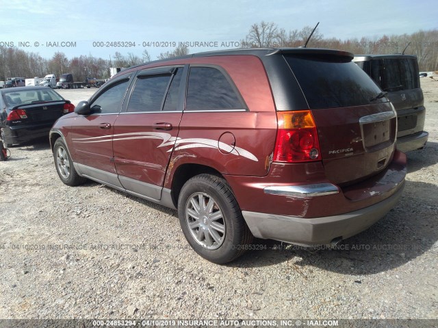 2A8GF68X67R290156 - 2007 CHRYSLER PACIFICA TOURING MAROON photo 3