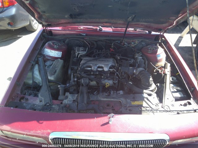 1G4AG55M4R6406684 - 1994 BUICK CENTURY SPECIAL BURGUNDY photo 10