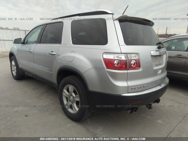 1GKER23D19J106331 - 2009 GMC ACADIA SLT-1 SILVER photo 3