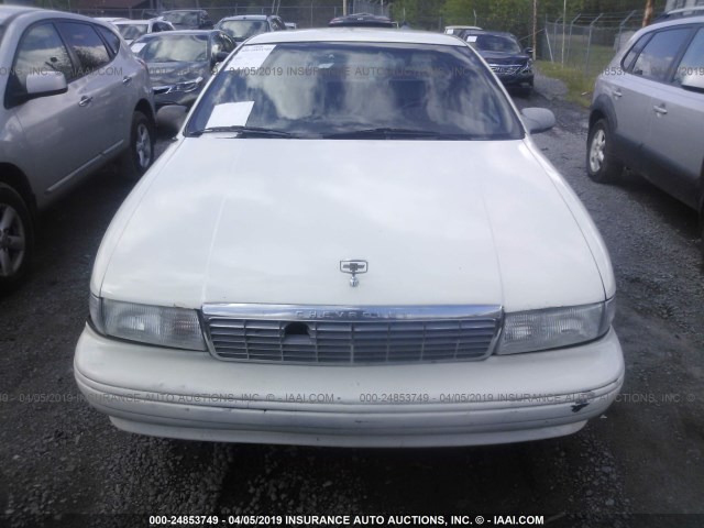 1G1BL52P7SR138617 - 1995 CHEVROLET CAPRICE / IMPALA CLASSIC/SS WHITE photo 6