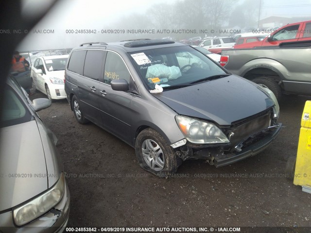 5FNRL38657B420700 - 2007 HONDA ODYSSEY EXL GRAY photo 1