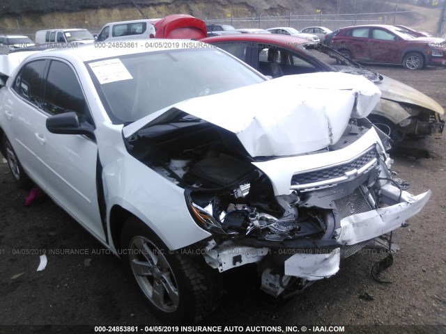 1G11B5SA3DF234338 - 2013 CHEVROLET MALIBU LS WHITE photo 1