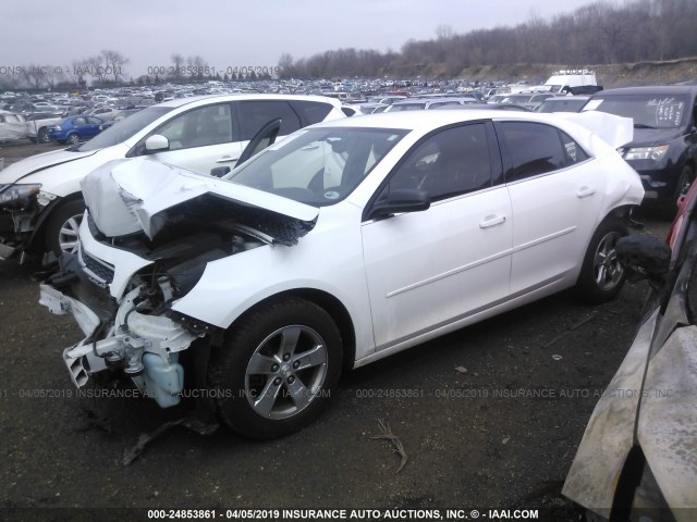 1G11B5SA3DF234338 - 2013 CHEVROLET MALIBU LS WHITE photo 2