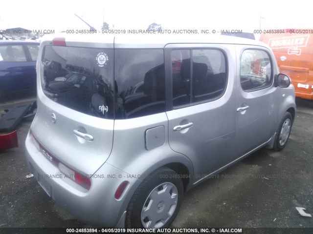 JN8AZ28R19T130507 - 2009 NISSAN CUBE S/SL SILVER photo 4