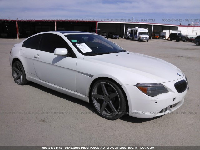 WBAEH13587CR51855 - 2007 BMW 650 I WHITE photo 1