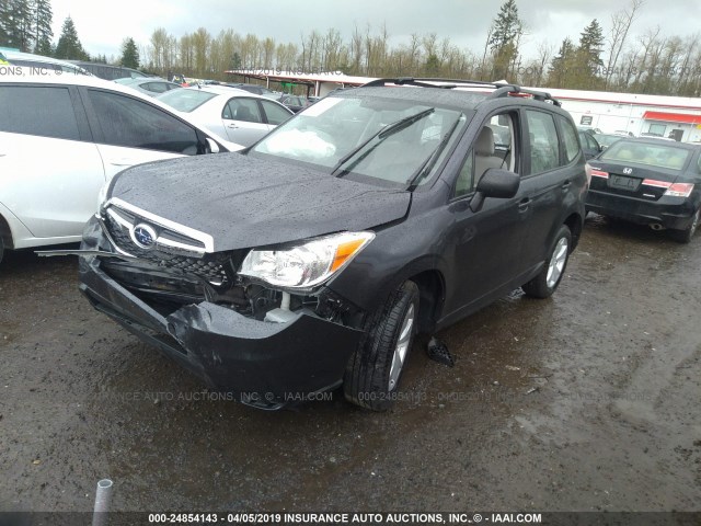 JF2SJABC7GH537593 - 2016 SUBARU FORESTER 2.5I GRAY photo 2