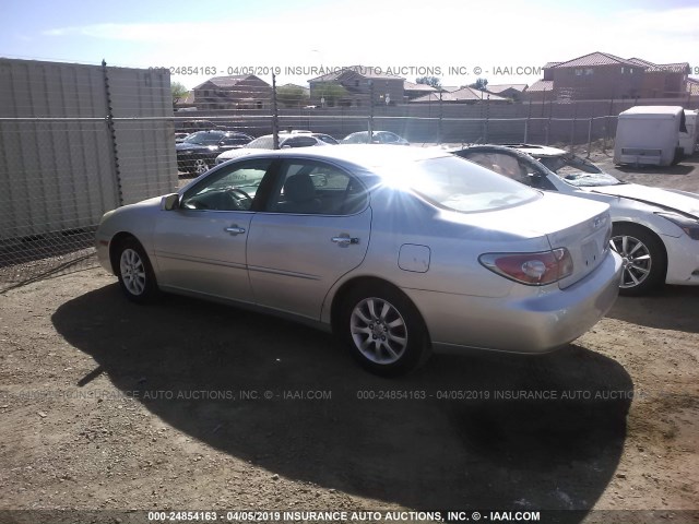 JTHBF30G030109938 - 2003 LEXUS ES 300 SILVER photo 3