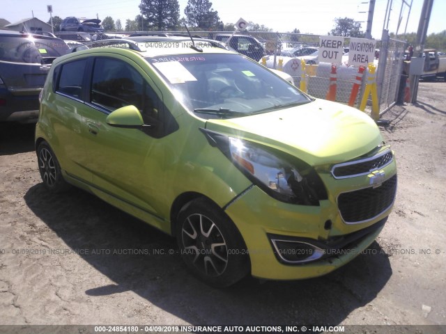 KL8CF6S97DC525998 - 2013 CHEVROLET SPARK 2LT GREEN photo 1