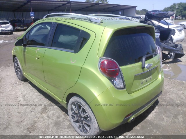 KL8CF6S97DC525998 - 2013 CHEVROLET SPARK 2LT GREEN photo 3