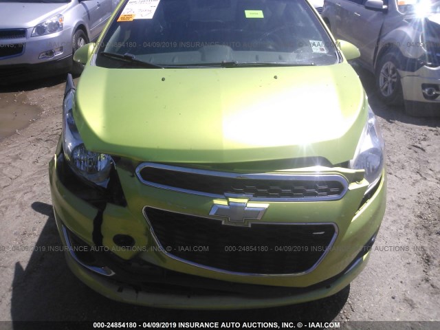 KL8CF6S97DC525998 - 2013 CHEVROLET SPARK 2LT GREEN photo 6