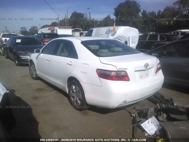 4T1BE46K67U714711 - 2007 TOYOTA CAMRY NEW GENERAT CE/LE/XLE/SE WHITE photo 3