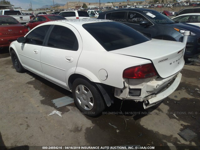 1B3AL46T76N211469 - 2006 DODGE STRATUS SXT WHITE photo 3