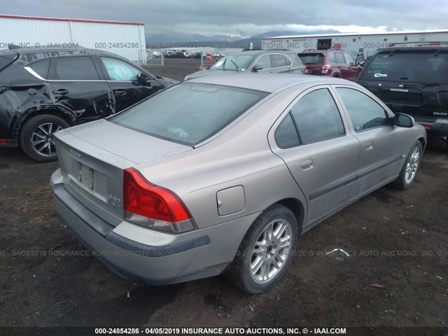YV1RS58D212076342 - 2001 VOLVO S60 2.4T GRAY photo 4