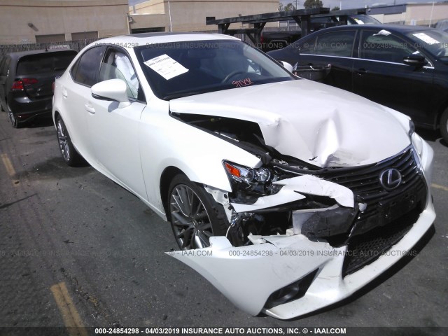 JTHBF1D23F5056839 - 2015 LEXUS IS 250 WHITE photo 1