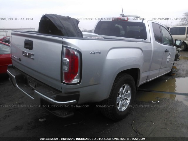 1GTH6AEA3F1191635 - 2015 GMC CANYON SILVER photo 4