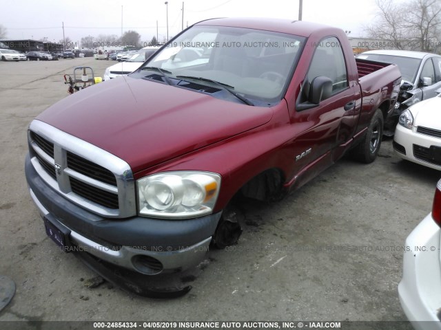 1D7HA16KX8J209840 - 2008 DODGE RAM 1500 ST RED photo 2