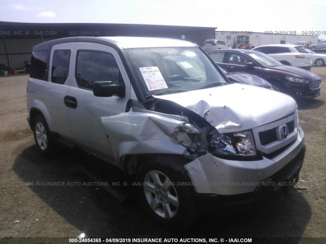 5J6YH187X9L004260 - 2009 HONDA ELEMENT EX SILVER photo 1