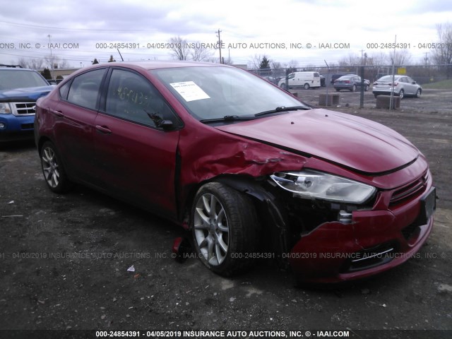 1C3CDFBA0DD139641 - 2013 DODGE DART SXT RED photo 1