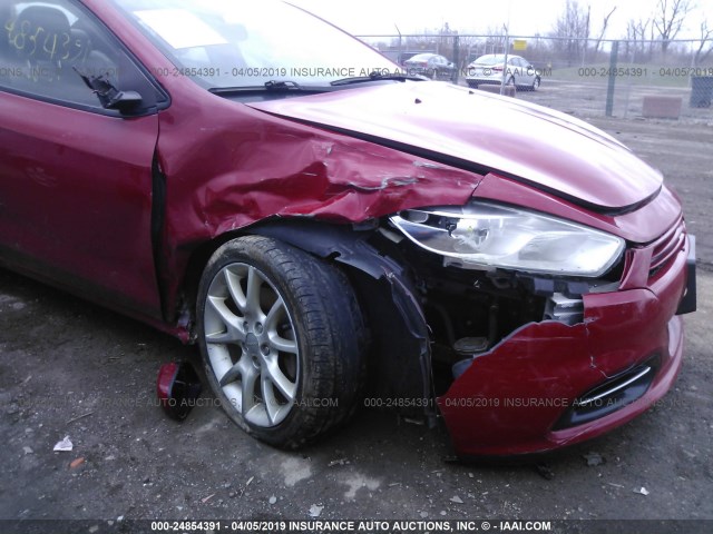 1C3CDFBA0DD139641 - 2013 DODGE DART SXT RED photo 6