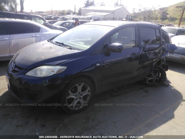 JM1CR293X80323754 - 2008 MAZDA 5 BLUE photo 2