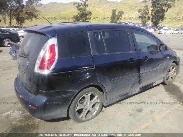 JM1CR293X80323754 - 2008 MAZDA 5 BLUE photo 4