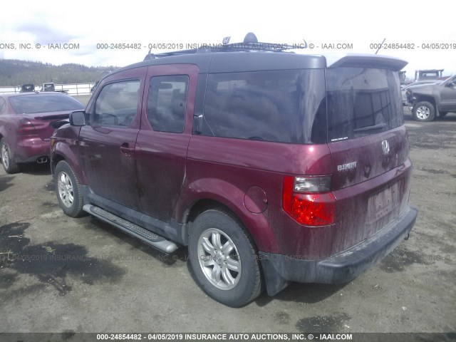 5J6YH28758L014960 - 2008 HONDA ELEMENT EX MAROON photo 3