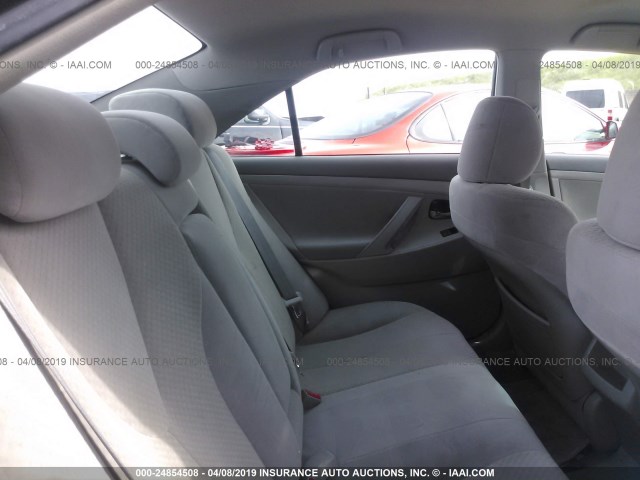 4T1BE46KX8U222961 - 2008 TOYOTA CAMRY CE/LE/XLE/SE GRAY photo 8