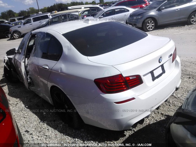 WBSFV9C57ED594120 - 2014 BMW M5 WHITE photo 3