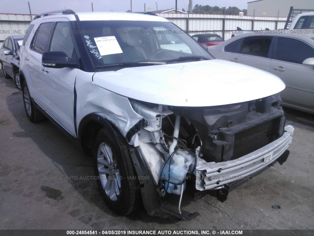 1FM5K7D87EGA36268 - 2014 FORD EXPLORER XLT WHITE photo 1