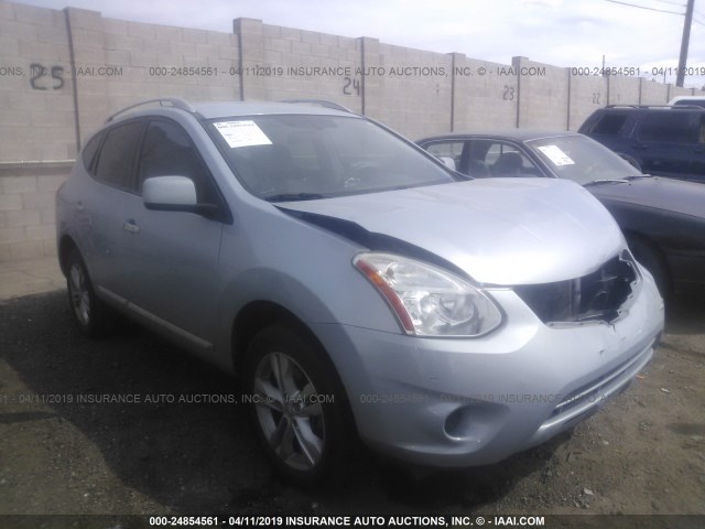 JN8AS5MTXCW263344 - 2012 NISSAN ROGUE BLUE photo 1