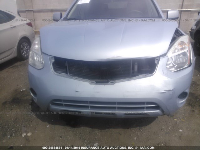 JN8AS5MTXCW263344 - 2012 NISSAN ROGUE BLUE photo 6