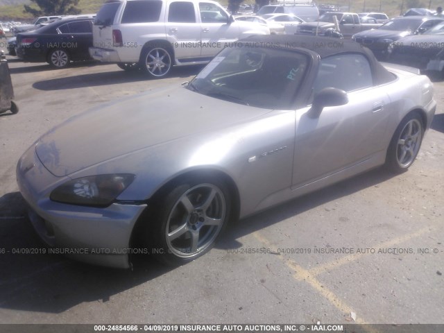 JHMAP21424T006009 - 2004 HONDA S2000 SILVER photo 2