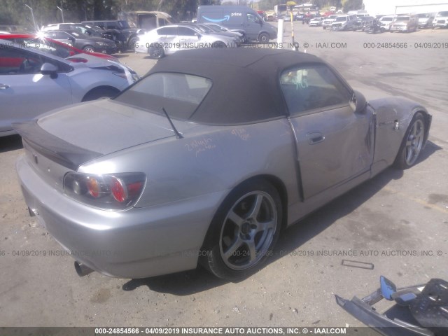 JHMAP21424T006009 - 2004 HONDA S2000 SILVER photo 4