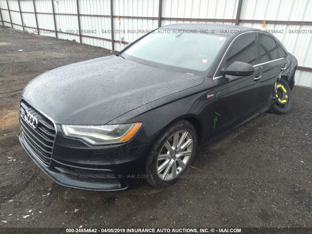 WAUHGAFC2DN093485 - 2013 AUDI A6 PRESTIGE BLACK photo 2