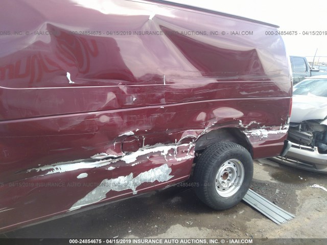 1FTRE14243HB17337 - 2003 FORD ECONOLINE E150 VAN MAROON photo 6