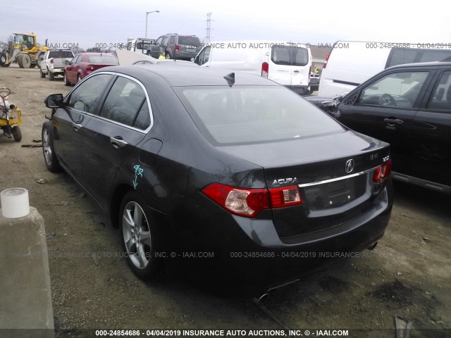JH4CU2F6XBC003903 - 2011 ACURA TSX GRAY photo 3