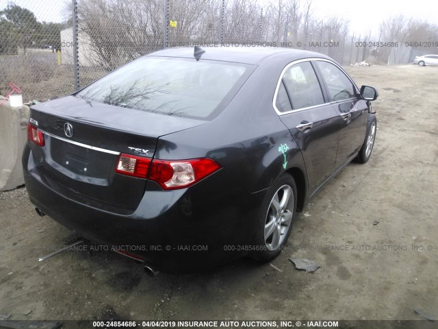 JH4CU2F6XBC003903 - 2011 ACURA TSX GRAY photo 4