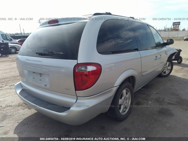 2D4GP44L37R119329 - 2007 DODGE GRAND CARAVAN SXT SILVER photo 4