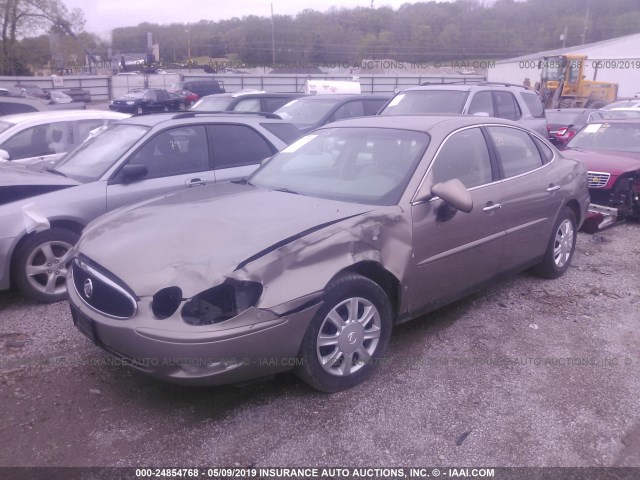 2G4WC582561283105 - 2006 BUICK LACROSSE CX TAN photo 2