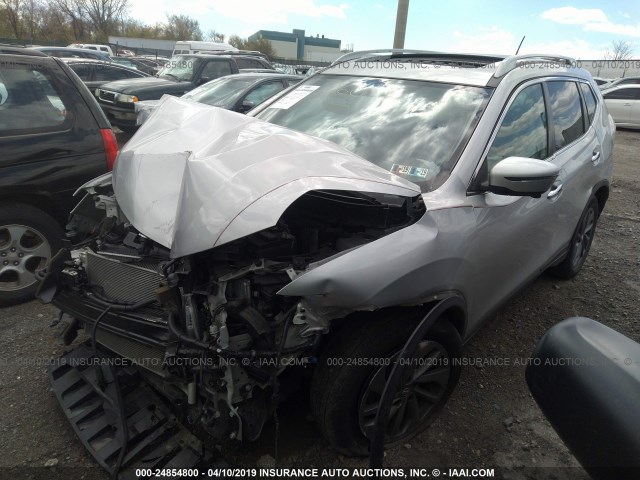 5N1AT2MV2GC790287 - 2016 NISSAN ROGUE S/SL/SV SILVER photo 2