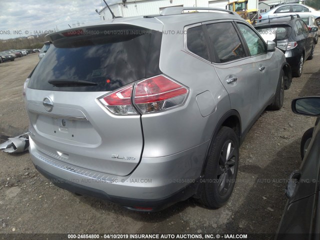 5N1AT2MV2GC790287 - 2016 NISSAN ROGUE S/SL/SV SILVER photo 4