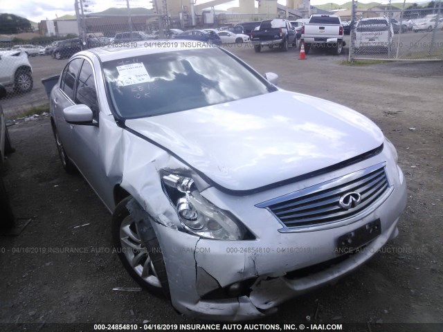 JN1CV6AR8DM750276 - 2013 INFINITI G37 SILVER photo 1