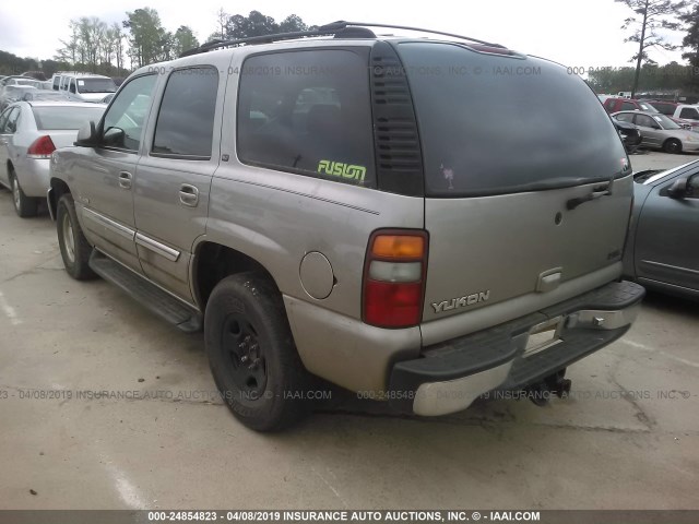 1GKEK13T81R138639 - 2001 GMC YUKON BEIGE photo 3