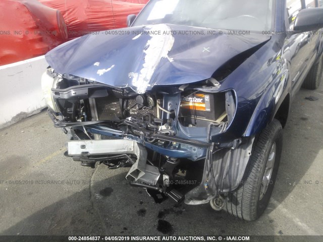 5TEJU62N87Z377156 - 2007 TOYOTA TACOMA DOUBLE CAB PRERUNNER BLUE photo 6