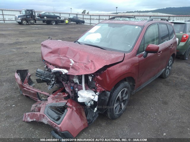 JF2SJAJC0JH431611 - 2018 SUBARU FORESTER 2.5I LIMITED RED photo 2